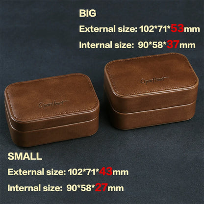 OPENHEART IEM Cable Case - PU Leather Earphone Case Bag for Headphones and Earphone Accessories