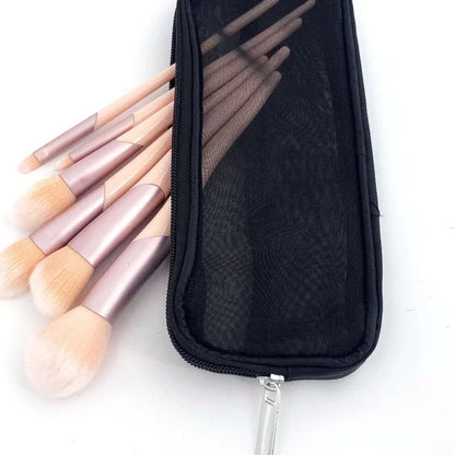 Makeup Brush Travel Case – Mesh Cosmetic Toiletry Bag Organizer for Men & Women, Beauty Tools Dopp Kit Pouch for Wash Storage