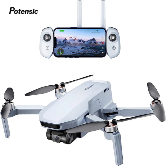 Potensic ATOM SE Drone — Under 249g GPS, Auto Return, Single-Axis Gimbal, EIS, 4KM Waypoint & Follow Me