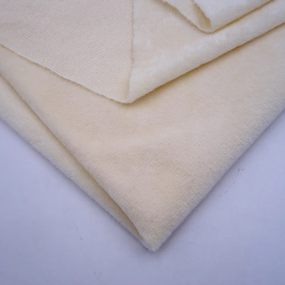 160CM/63" Wide Minky Plush Fabric – Super Soft Flannel Fabric for DIY Dolls, Toys, and Crafts, Sold by the Meter