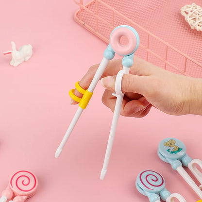 Cartoon Animal Training Chopsticks - Reusable Kids Learning Chopsticks for Baby Self-Feeding