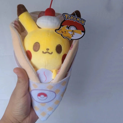 Kawaii Pokemon Plush Toys – Pikachu Pogaman Disassembly Pendant, Anime Character Dolls for Girls & Children, Christmas Gifts