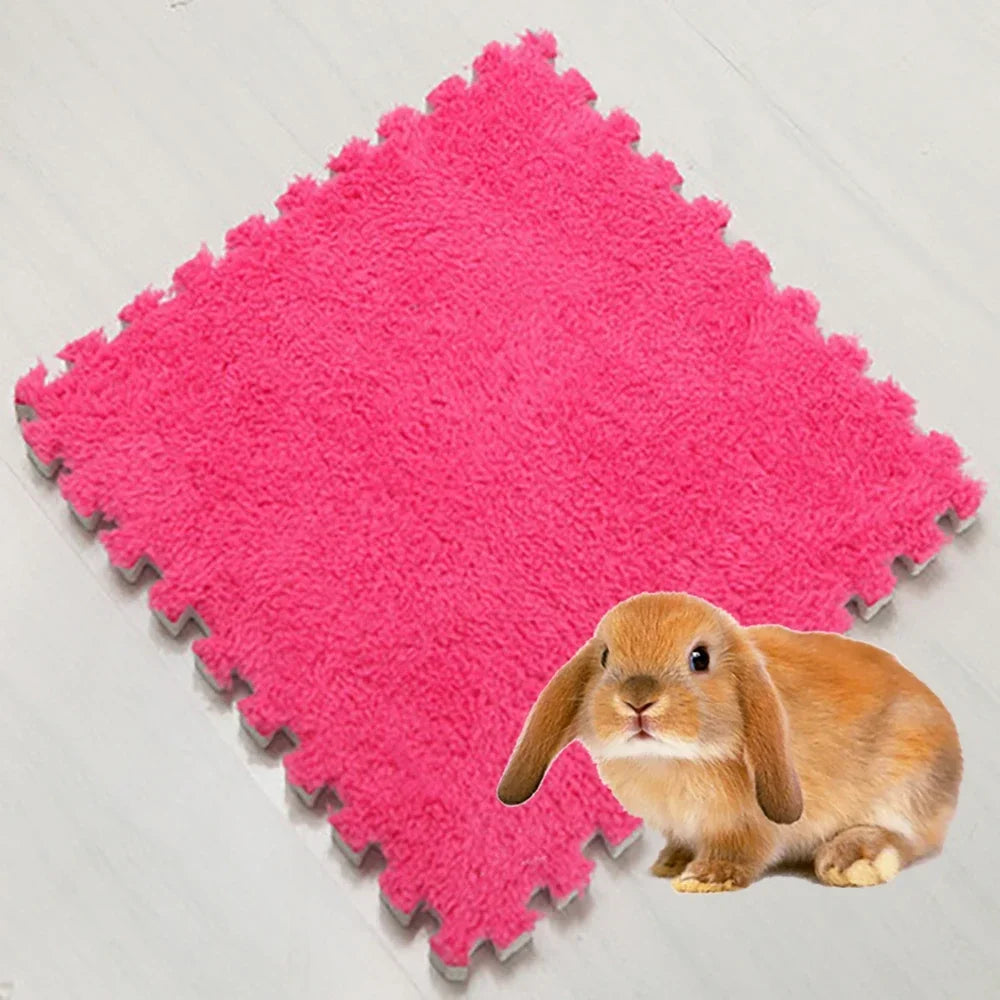 4/10PCS Waterproof Cage Liners – Anti-Slip Absorbent Bedding Mats for Rabbits, Guinea Pigs & Small Pets