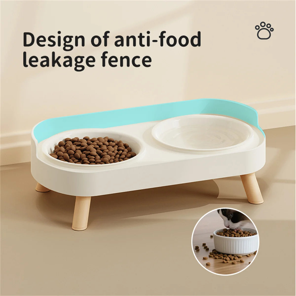 Colorful Dopamine Pet Double Bowl – Stainless Steel Large Capacity Cat & Dog Feeding & Water Dish Fashion Pet Bowl Set