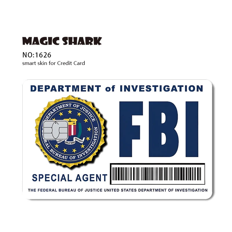 Stylish Phone & Card Sticker Set – Evil FBI, Tiger, Mexico Flag, Snowman, Anime & Movie Monster Skins