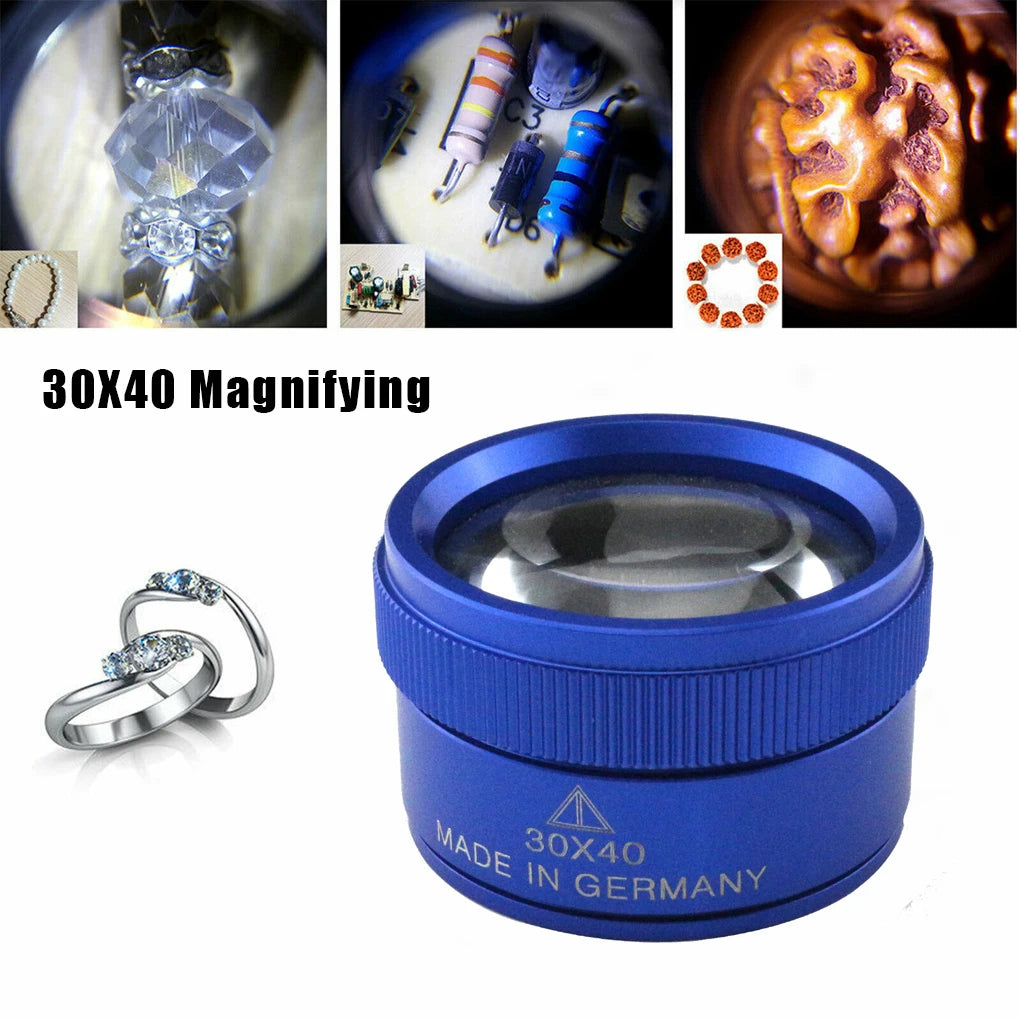 40X30 Loupe Magnifier – Pocket Jewelry Repair Magnifying Glass for Jewelers