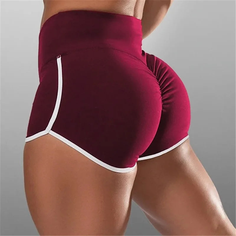 Women’s Summer Sports Shorts – Slim Fit Low Waist Yoga & Gym Shorts, Stretchy Casual Fitness Pants