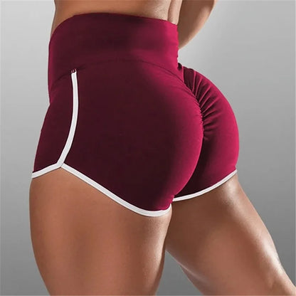 Women’s Summer Sports Shorts – Slim Fit Low Waist Yoga & Gym Shorts, Stretchy Casual Fitness Pants