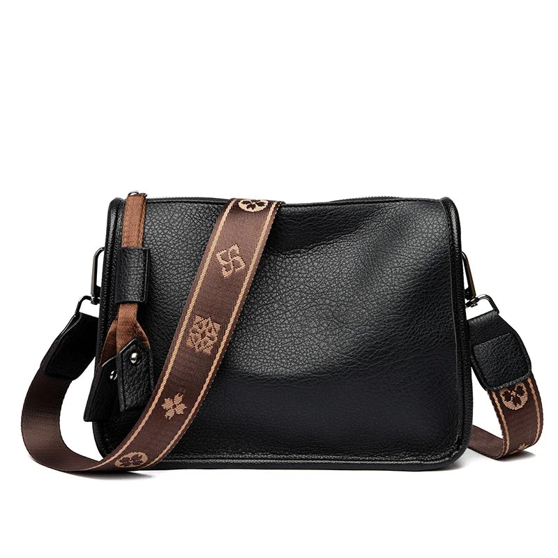 2024 High-Quality Genuine Leather Women’s Tote Bag - Luxury Soft Cowhide Shoulder and Crossbody Messenger Bag
