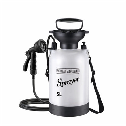 Portable Outdoor Camping Shower – 3/5/8L Manual Pump with 3m Hose for Pet Bath & Car Wash