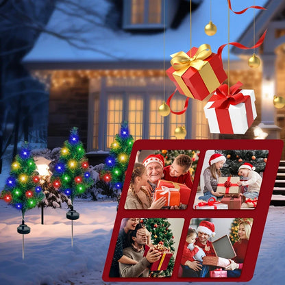 Outdoor Solar Christmas Tree Lights - Waterproof LED Lawn Lamps for Garden, Patio & Holiday Decor