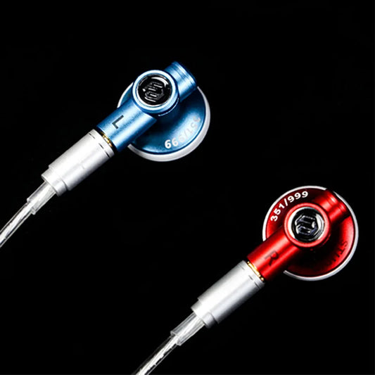 Guangda HIFI Flathead Studio Earbuds — Wired Hi-Res Earphones for Gaming & Music (3.5mm / 4.4mm / USB-C)