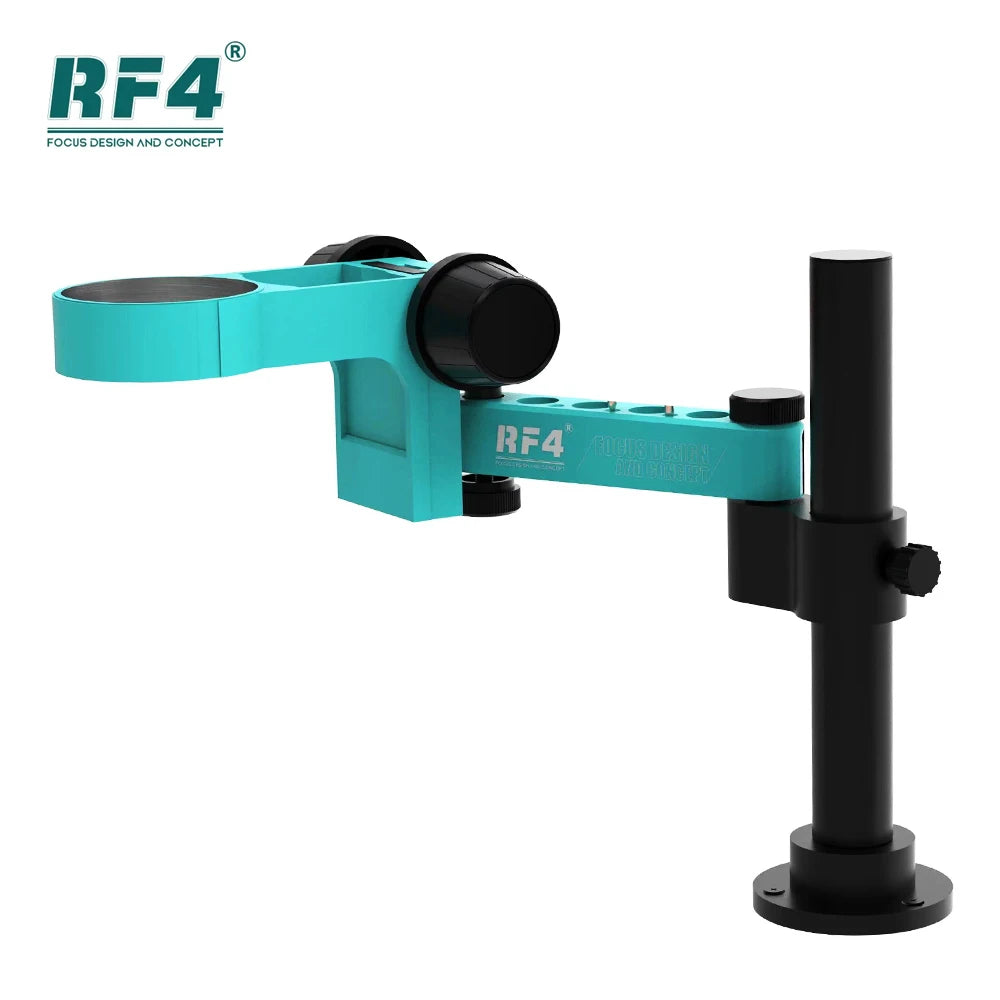 RF4 RF-FO19 Stereo Microscope – Articulating Arm, 360° Rotatable, Universal Both Arms Stand, Telescopic Lifting for Maintenance & Detection