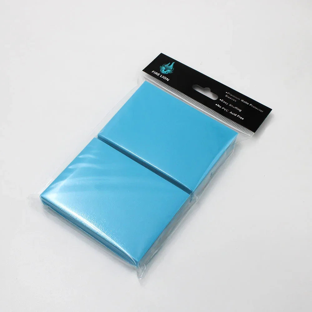 100PCS Matte Colorful Card Sleeves - 66x91mm TCG Trading Card Protectors for Tarot, Board Games & PKM Cards