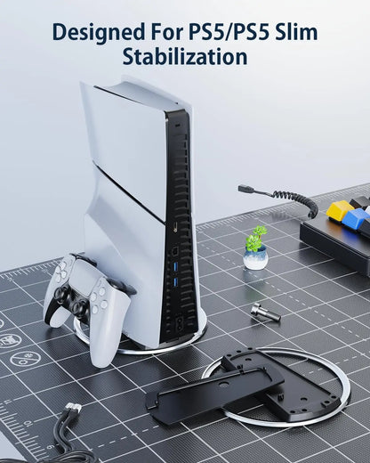 New Console Host Stand for PS5 Slim/PS5 Pro - Vertical Storage Stand for PlayStation 5 Game Accessories
