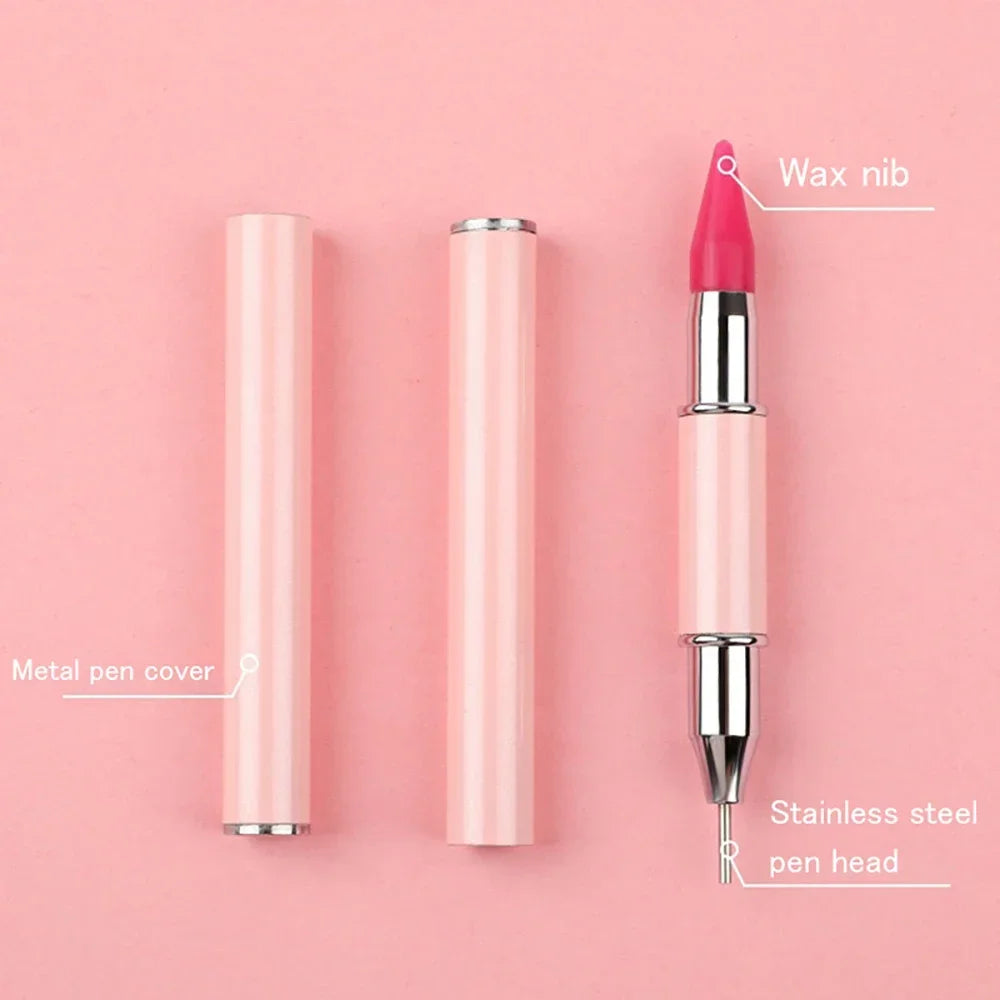 New Diamond Painting Pen Tool – Double-Head Multifunctional Nail Pen, Metal Material, Diamond Painting Accessories