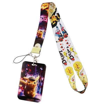 FI24 Japanese Anime Lanyard – Student Card & Badge Holder, Neck Strap for Phone, Subway & Access Cards, Gift for Kids