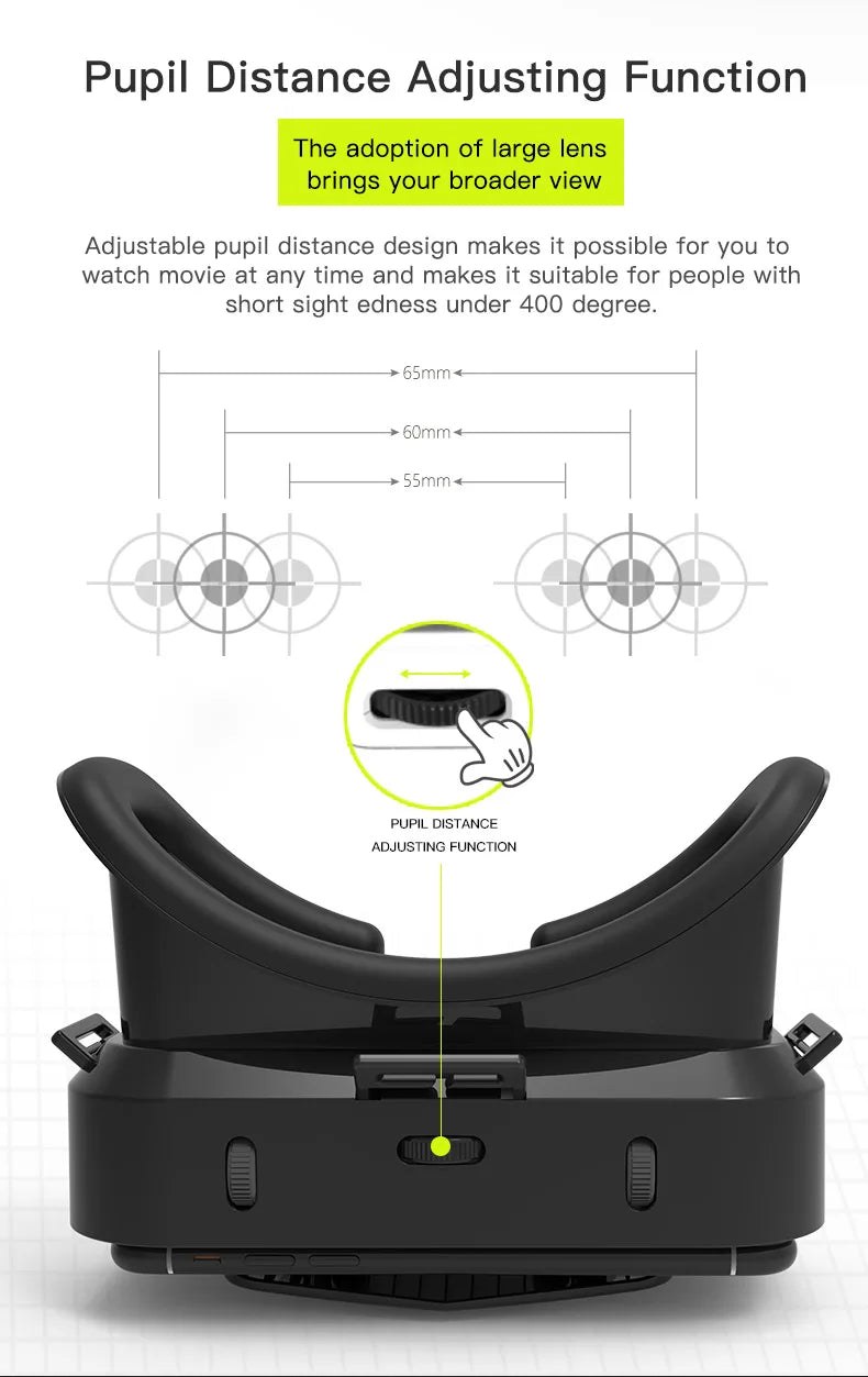 Shinecon 3D VR Glasses – Virtual Reality Headset with Controller for Smartphone Gaming