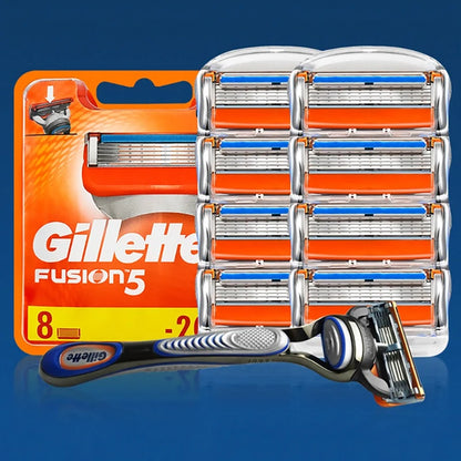 Gillette Fusion 5 Razor Blade Refills - 5-Layer Manual Shaving Head for Men's Face Care and Beard Removal
