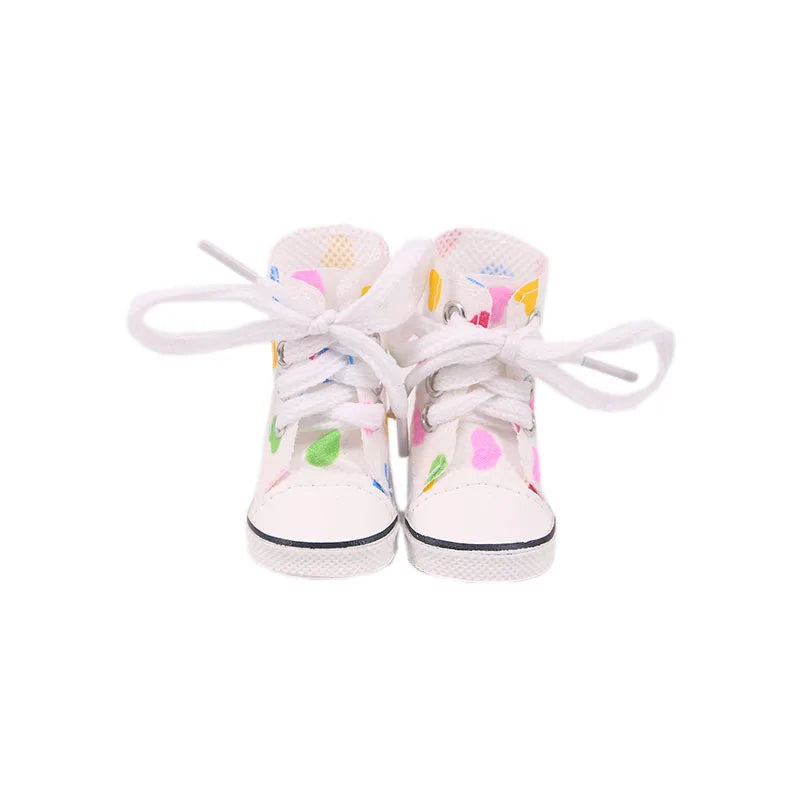 5CM Doll High-Top Boots – PU Shoes for 14.5" American & Paola Reina Dolls, 1/6 BJD Blythe & EXO Doll Accessories