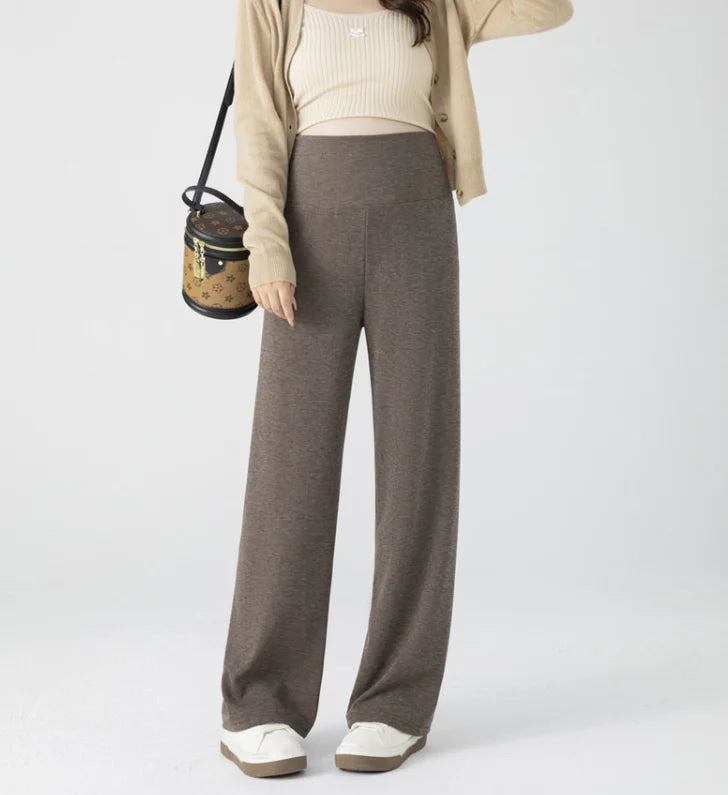 M-4XL Women’s Maternity Radish Pants – Cotton Fleece Ankle-Length Corduroy Sweatpants, High Waist Autumn Pregnancy Trousers