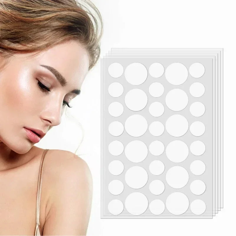 72/180-Piece Hydrocolloid Acne Patches - Waterproof Invisible Pimple Cover Stickers with Printed Designs