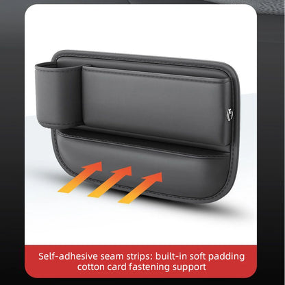 Universal Car Seat Gap Organizer Box – Multifunction Leather Storage Pocket with Cup Holder for Phone, Wallet, Keys & Cards