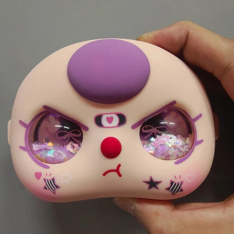 In-Stock 400% Baby Three Vinyl Faces — High-Quality Handmade Angry Expression Replacement Accessory for Dolls