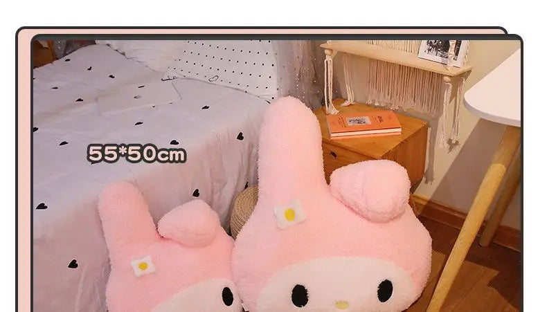 Sanrio My Melody & Kuromi Plush Dolls – Cute Soft Stuffed Animal Pillow, Cartoon Plush Toy for Girls’ Birthday & Christmas Gifts