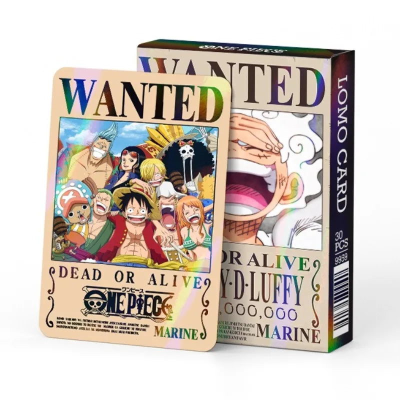 One Piece Anime Holographic Collectible Cards – Luffy, Usopp, Sogeking & Portgas D. Ace Commemorative Trading Cards