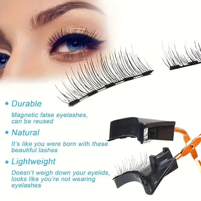 Easy-to-Apply Magnetic False Eyelashes Set – Reusable, No Glue, Natural Curl & Volume, Beginner-Friendly