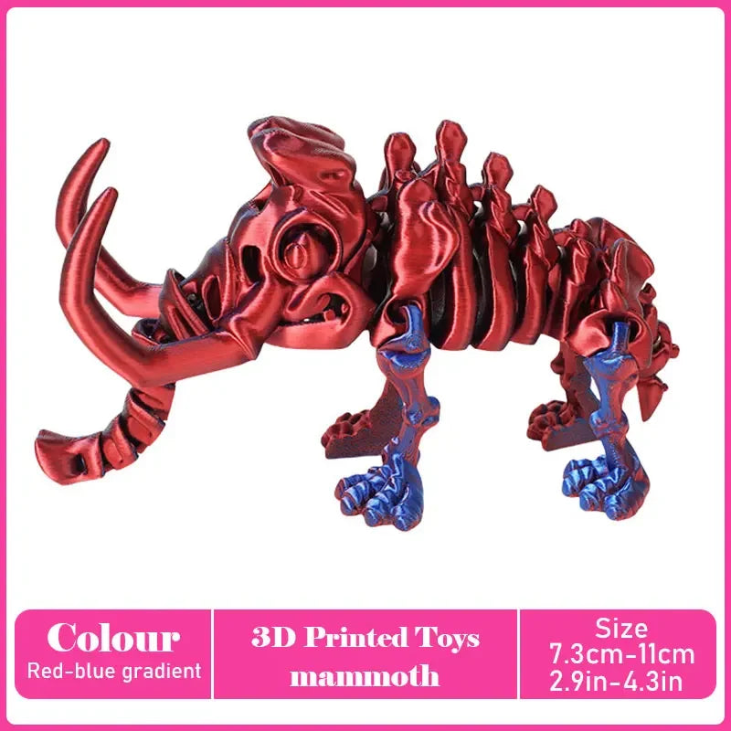 3D Printed Tyrannosaurus Rex Model - Realistic Jointed Movable Dinosaur Figure Toy & Desktop Decoration Gift