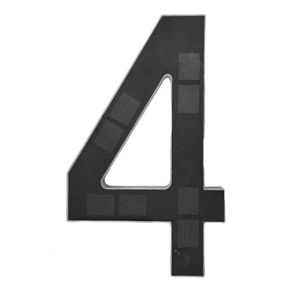9-Inch Solar House Number Sign - LED Backlit Waterproof Address Plaque with Auto On/Off & No-Drill Installation