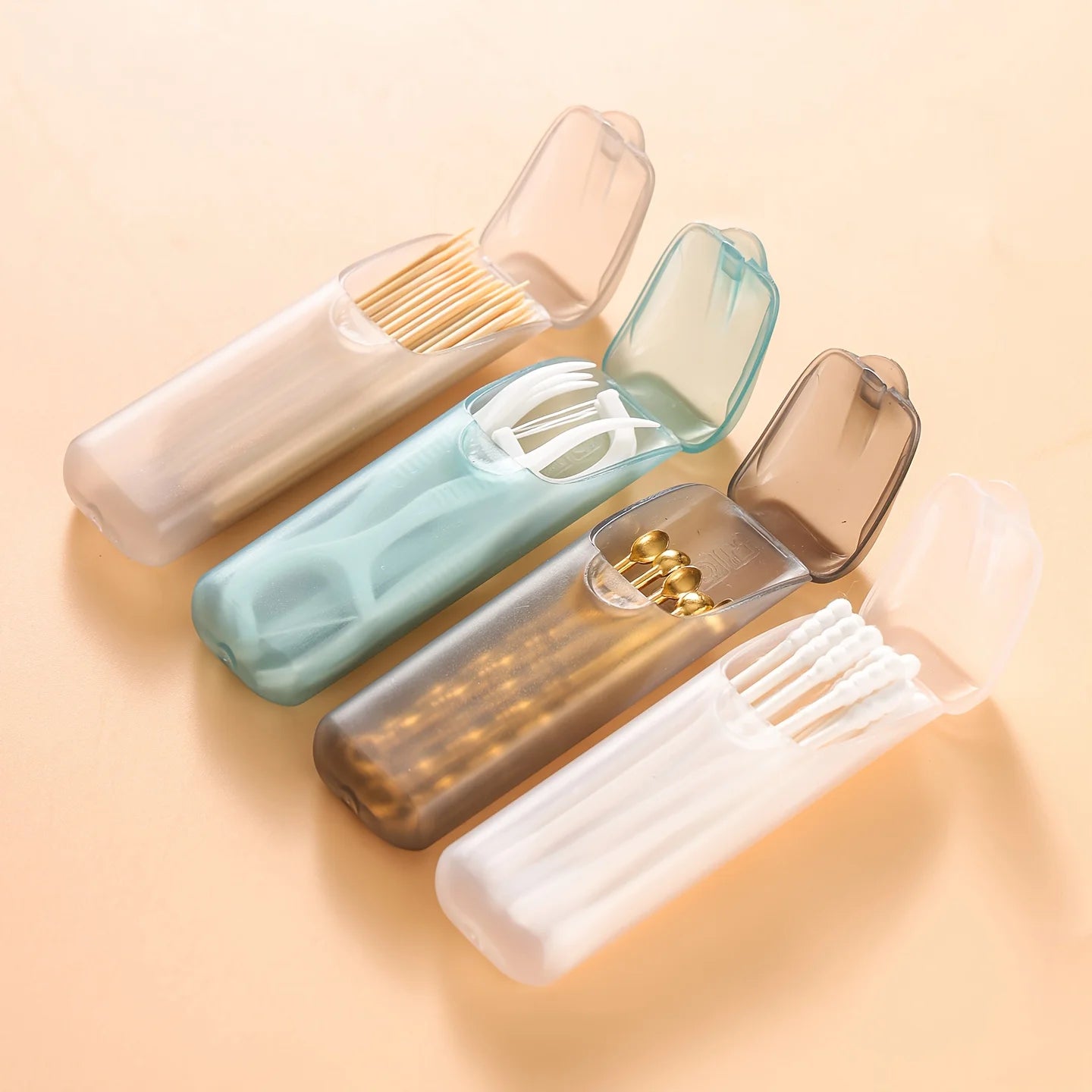 Portable Toothpick & Floss Storage Box – Travel Organizer for Small Items