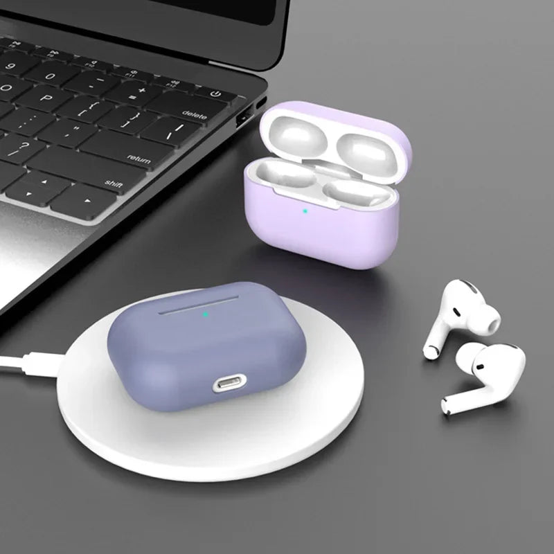 Silicone Case for AirPods Pro – Wireless Bluetooth Earphone Cover, Protective Fundas for Apple AirPods Pro
