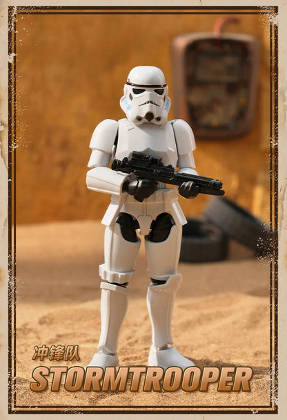 BLOKEES GV01 Star Wars Mandalorian Action Figure – Mando Djarin, Grogu, Boba Fett & Stormtrooper Collectible Toy Gift