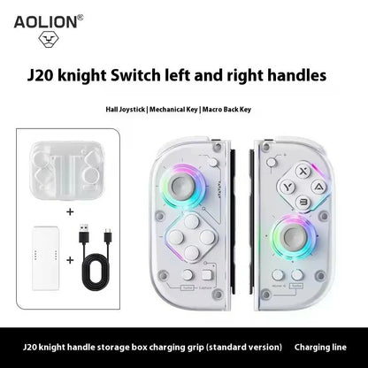 Aolion J20 Knight Wireless Gamepad — Motion-Sensing Custom Joystick for NS Joycon, Left & Right Switch Game Accessories