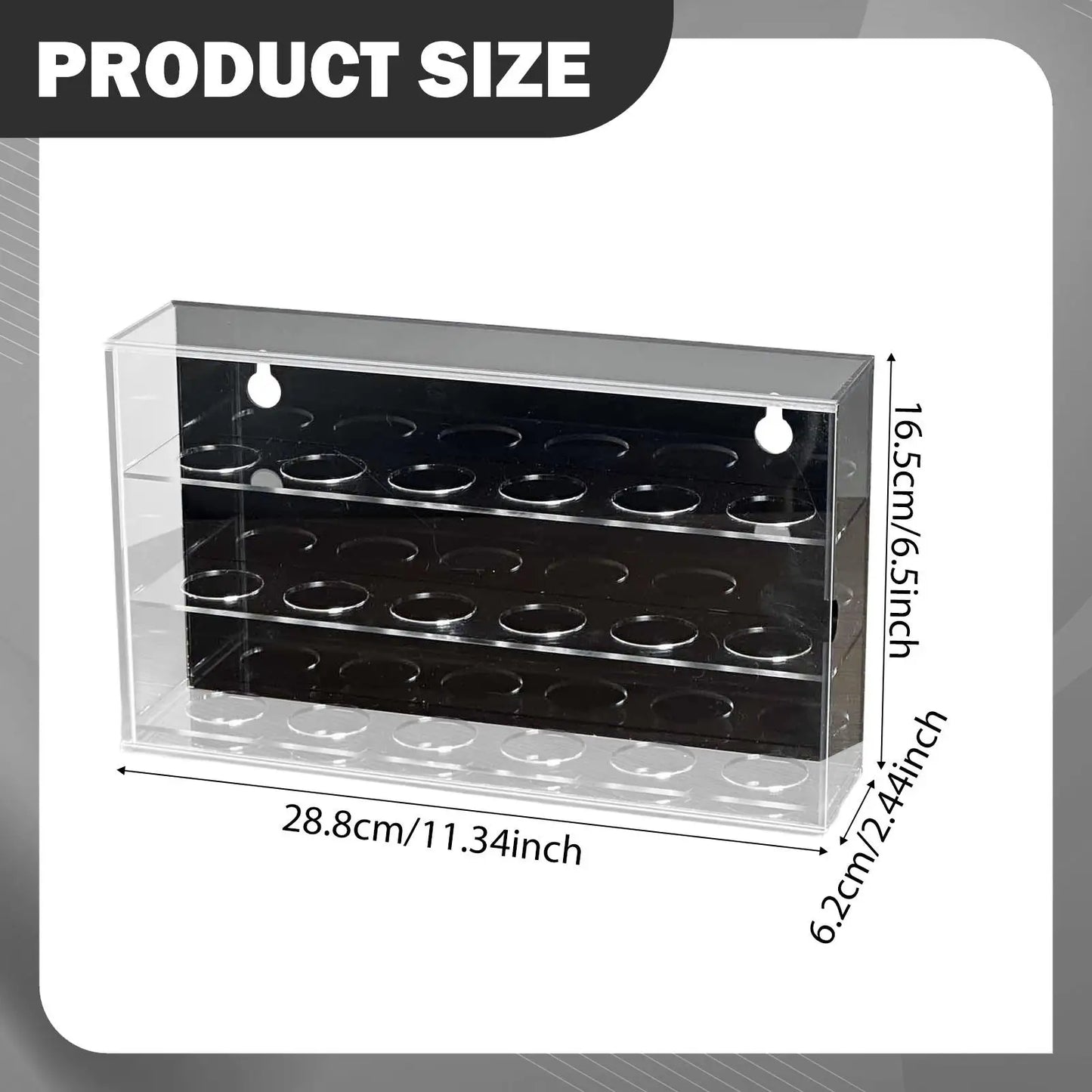 Acrylic Golf Ball Display Case 3-Layer Storage Box – Tabletop Cabinet Rack Holder for Collectors, Sports Memorabilia and Gift Decoration Organizer
