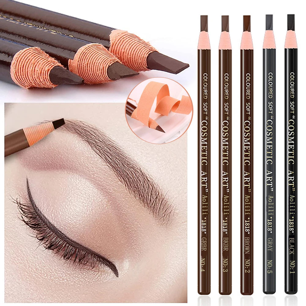 Tear-Off Pull Line Eyebrow Pencil – No Sharpening, Natural Color, Sweat & Smudge Proof Eyebrow Pencil