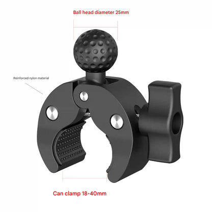 Camera Super Clamp Mount – Bike & Motorcycle Handlebar Bracket Holder for GoPro Hero 13/12/11, Insta360 X3/X4 & DJI Action Camera Accessories