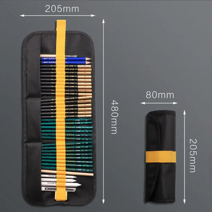 Large Capacity Transparent Pencil Case – Cartoon PP Pen Box & Art Supplies Storage Stationery Organizer