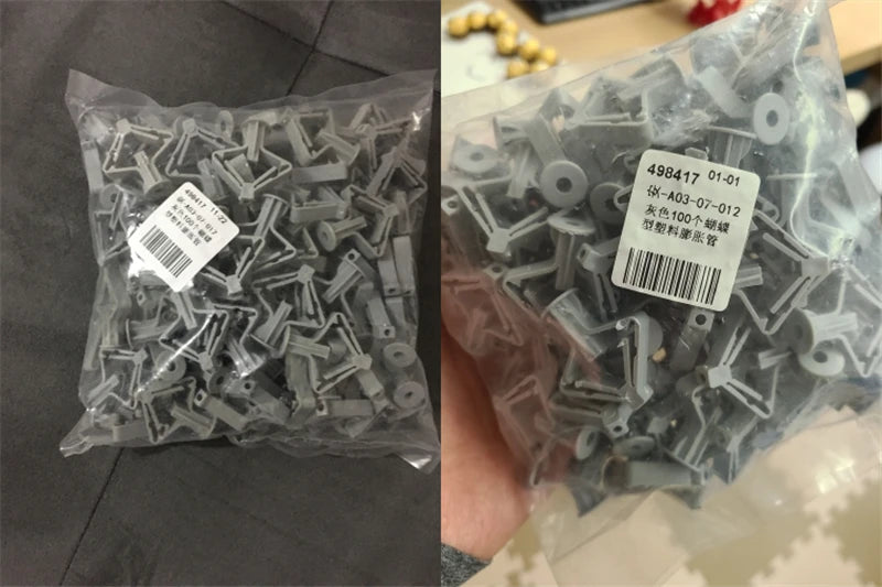 50/100Pcs Self-Drilling Drywall Anchor Kit with Screws – Nylon Expansion Anchors for Gypsum Board & Wall Mounting