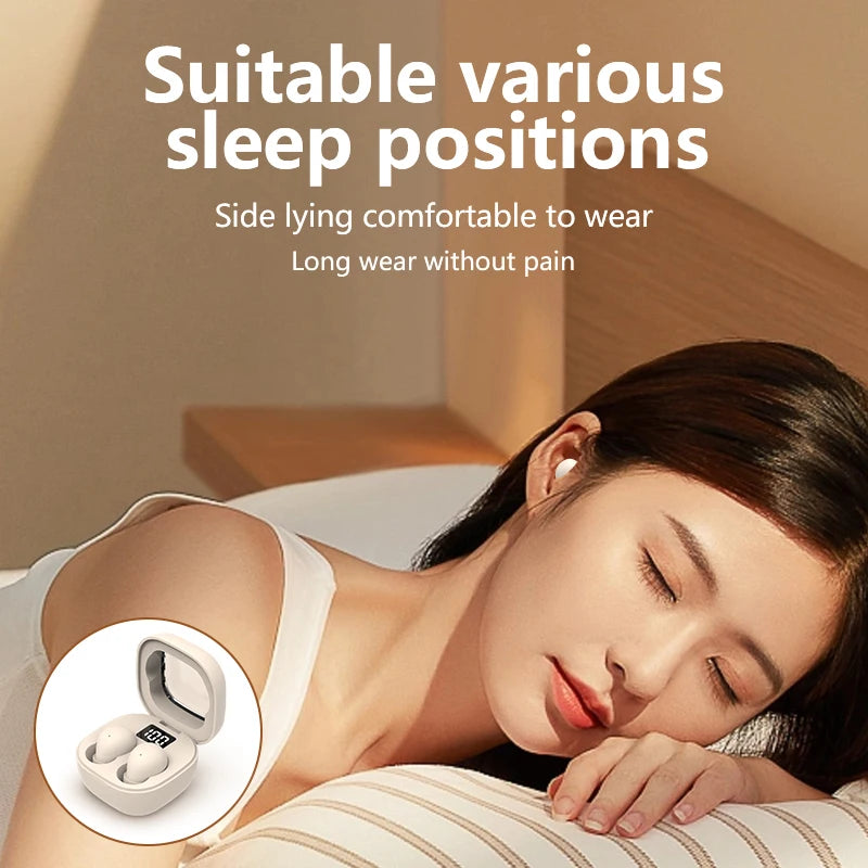 SK Wireless Bluetooth Earbuds - Invisible Small-Head Design, Comfortable Fit, Deep Bass & Sport-Friendly Headphones for All Phones