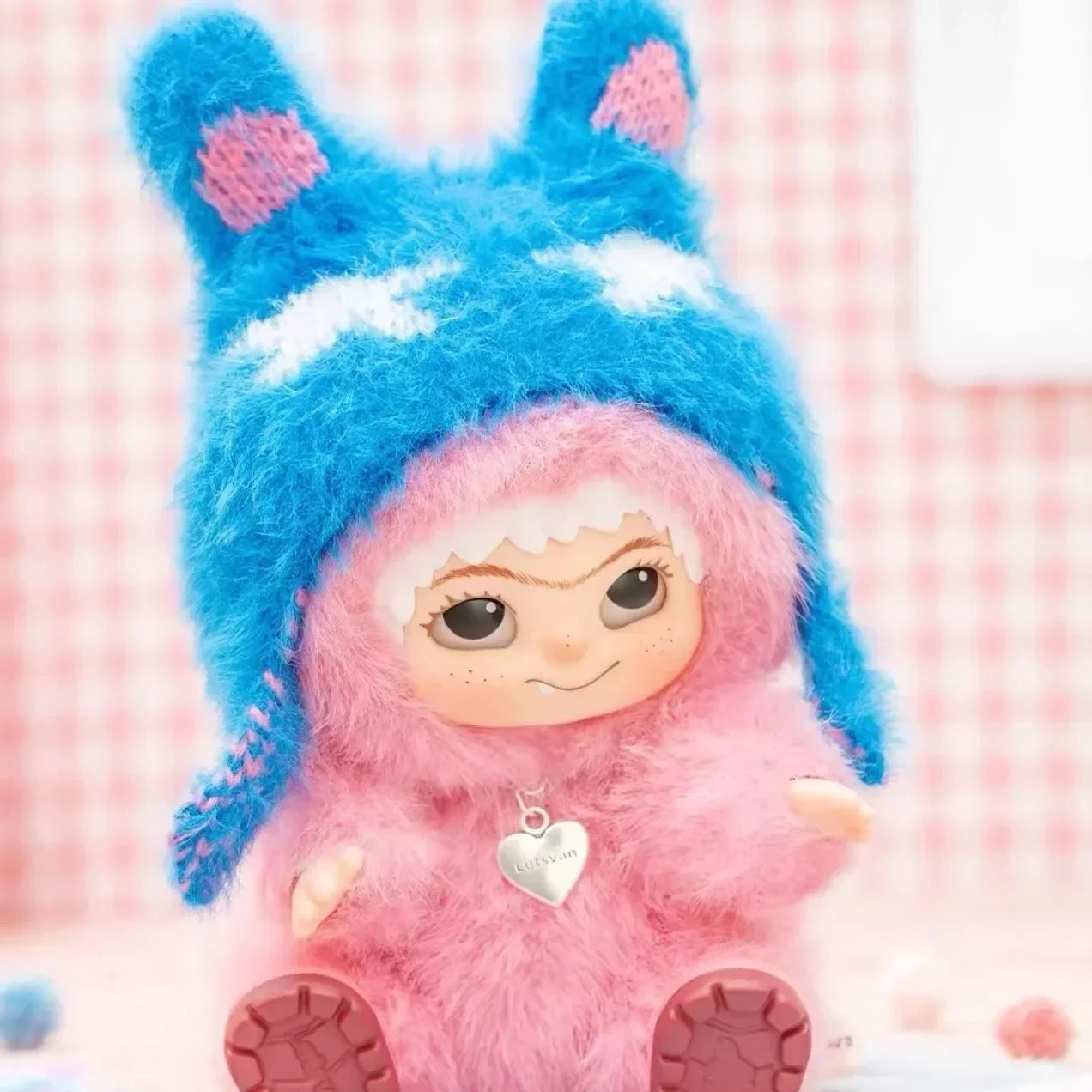 Cute Wakuku Plush Doll Keychain — Kawaii Monsters Box Vinyl Doll for Backpack, Bag, & Case Decoration Gift