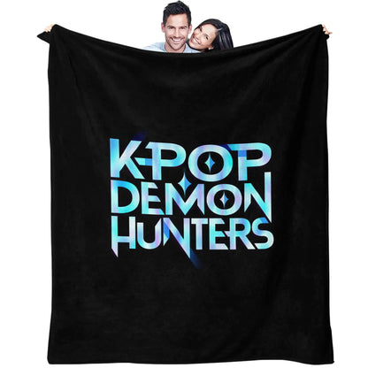 K-Pop Demon Hunters Flannel Blanket – 31 Styles Anime Throw for Home, Travel & Camping Fan Gift