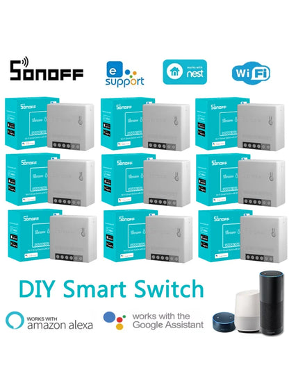 Sonoff Mini R2 WiFi Smart Switch - Remote Control, 2-Way Timer, Wireless DIY Switch with eWeLink App