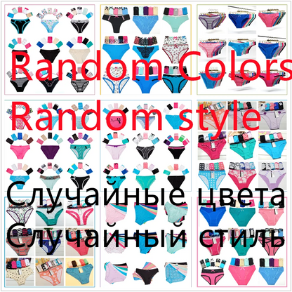 5-Pcs Women’s Cotton Panties Set – Sexy Bikini Briefs for Girls & Ladies, Free Shipping