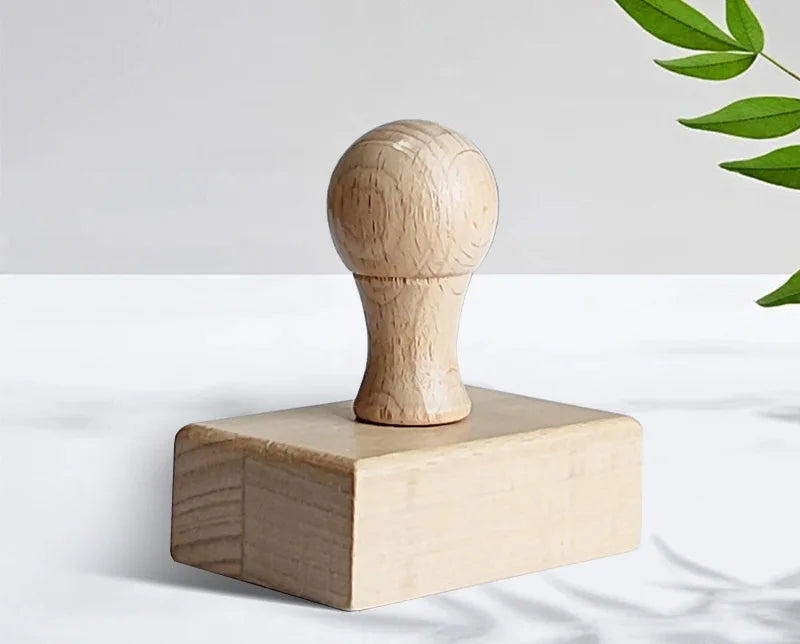 Personalized Custom Wooden Stamp – Wedding Seal, Logo Stamp for Invitations, Stationery, Name & Business Branding