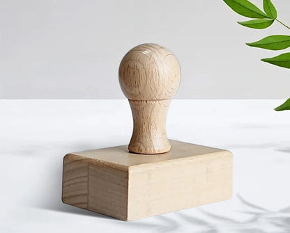 Personalized Custom Wooden Stamp – Wedding Seal, Logo Stamp for Invitations, Stationery, Name & Business Branding