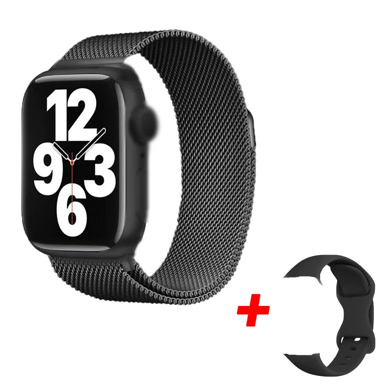 I10 Pro Max Smartwatch with Metal Strap – Sport Fitness Tracker, Custom Dial for Android & iOS, Gift for Men & Women